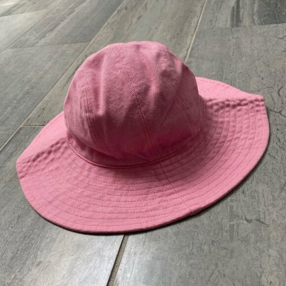 Baby Gap Cotton Wide Brim Bucket Sun Hat – Pink, Size XS/S (0–6 months) - Picture 1 of 8